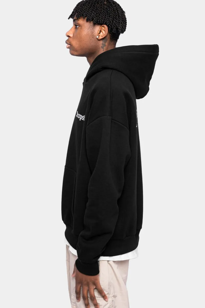 Hoodie<Dropsize Heavy Oversize Logo Backprint Hoodie Black
