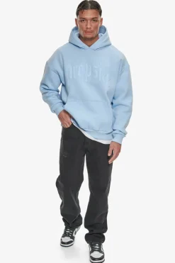 Hoodie<Dropsize Heavy Oversize Logo Puffer Print Hoodie Baby Blue