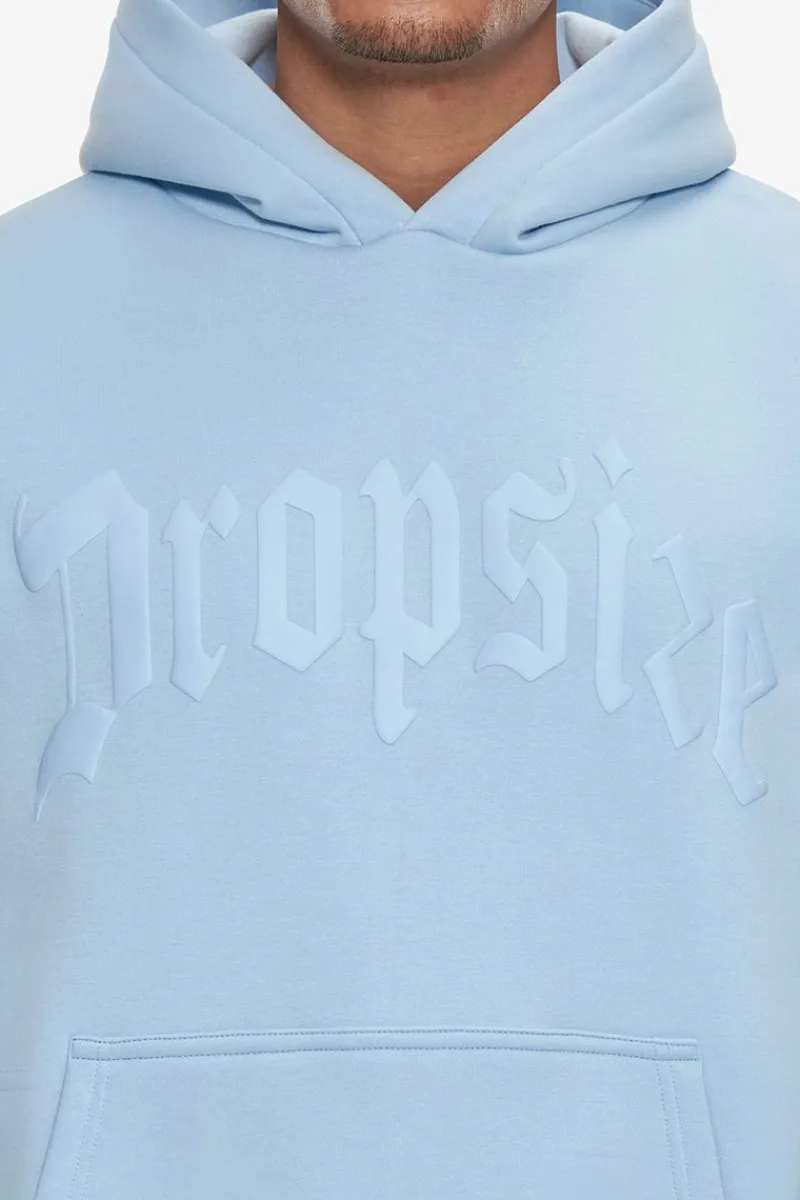 Hoodie<Dropsize Heavy Oversize Logo Puffer Print Hoodie Baby Blue