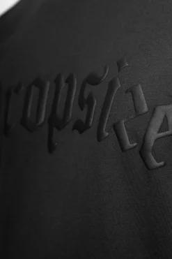T-Shirt<Dropsize Heavy Oversize Logo Puffer Print T-Shirt Washed Black