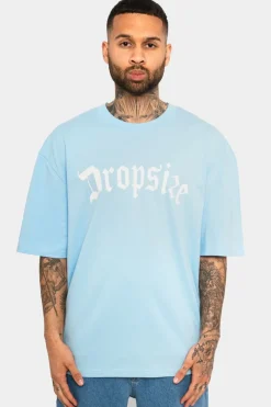 T-Shirt<Dropsize Heavy Oversize Logo T-Shirt Baby Blue
