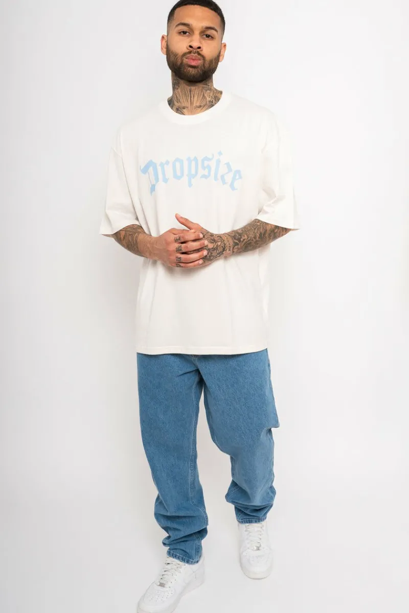 T-Shirt<Dropsize Heavy Oversize Logo T-Shirt Coconut Cream