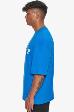 T-Shirt<Dropsize Heavy Oversize Logo T-Shirt Royal Blue