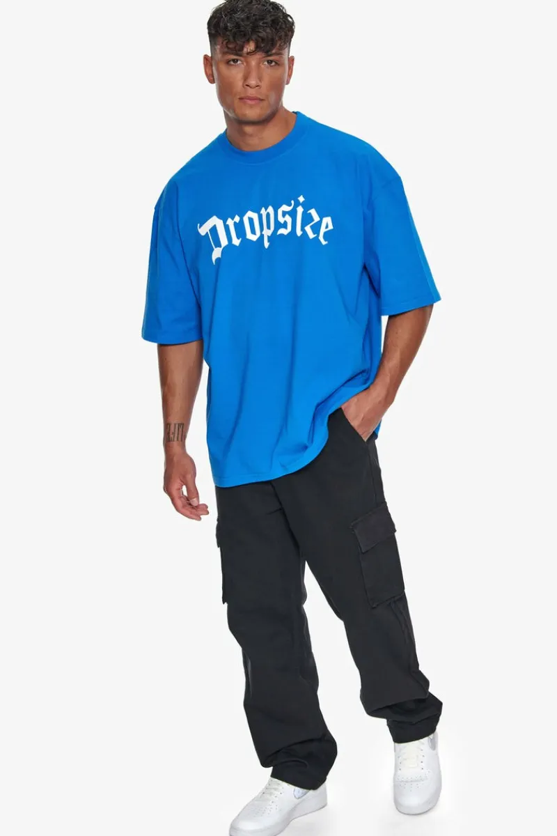 T-Shirt<Dropsize Heavy Oversize Logo T-Shirt Royal Blue