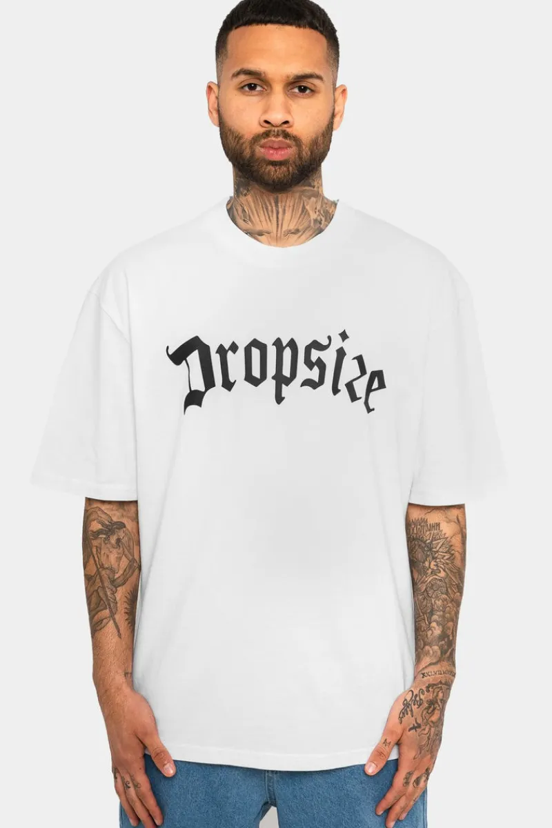 T-Shirt<Dropsize Heavy Oversize Logo T-Shirt White