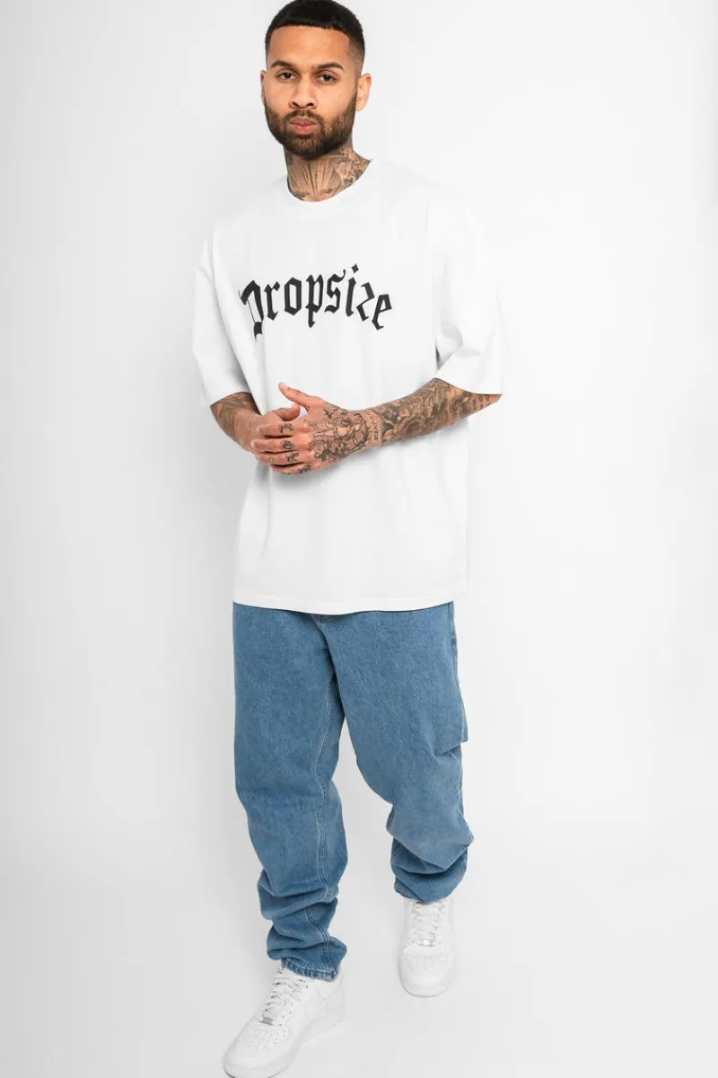 T-Shirt<Dropsize Heavy Oversize Logo T-Shirt White