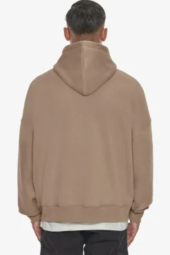 Zipper<Dropsize Heavy Oversize Logo Zip Hoodie Silver Mink