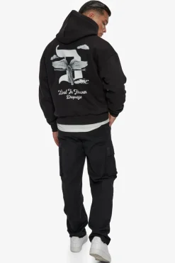 Hoodie<Dropsize Heavy Oversize Lost In Heaven Hoodie Black