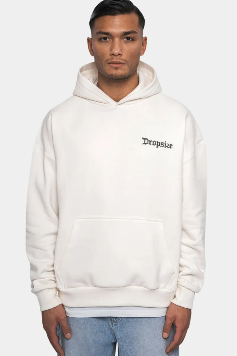 Hoodie<Dropsize Heavy Oversize ''Members Only'' Hoodie Cream White