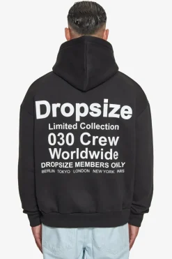 Hoodie<Dropsize Heavy Oversize Members Only Hoodie Black