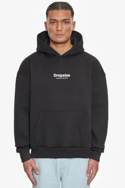 Hoodie<Dropsize Heavy Oversize Members Only Hoodie Black