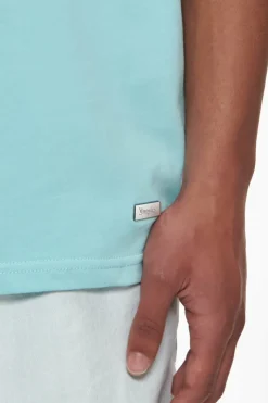 T-Shirt<Dropsize Heavy Oversize Metal Patch Basic T-Shirt Turquoise