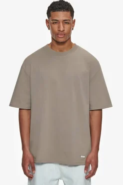 T-Shirt<Dropsize Heavy Oversize Metal Patch Basic T-Shirt Simply Taupe