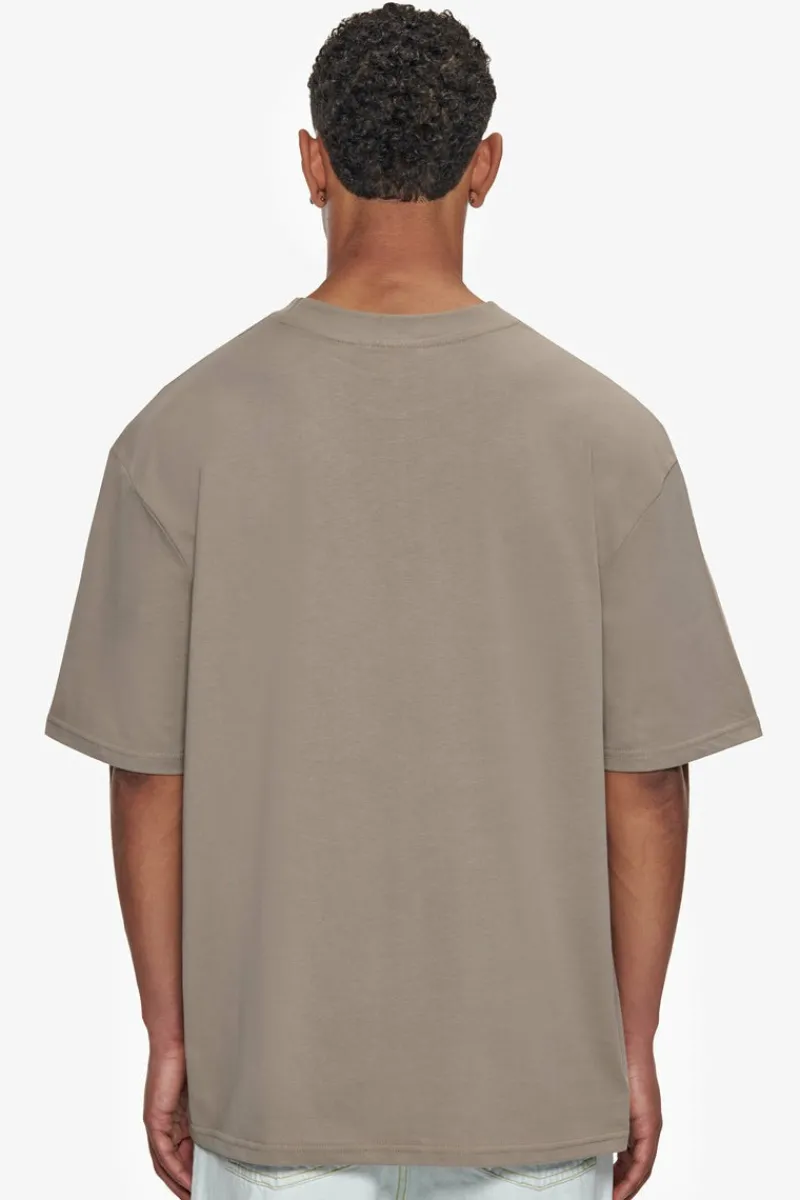 T-Shirt<Dropsize Heavy Oversize Metal Patch Basic T-Shirt Simply Taupe