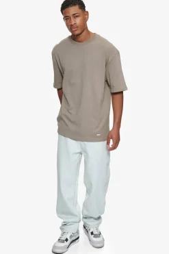 T-Shirt<Dropsize Heavy Oversize Metal Patch Basic T-Shirt Simply Taupe