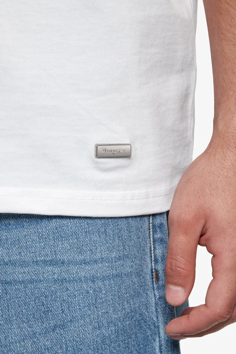 T-Shirt<Dropsize Heavy Oversize Metal Patch T-Shirt White