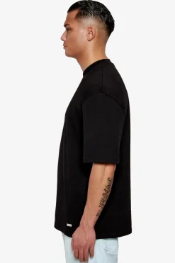 T-Shirt<Dropsize Heavy Oversize Metal Patch T-Shirt Black