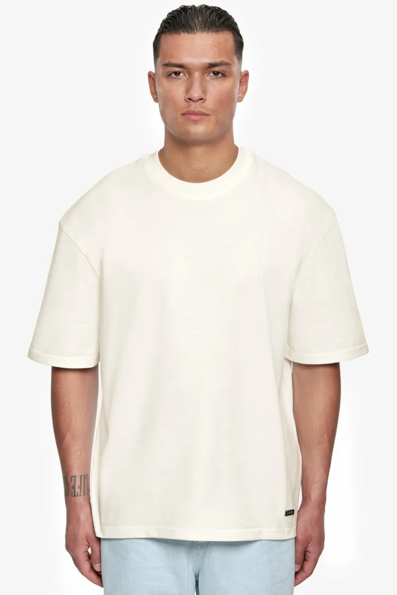 T-Shirt<Dropsize Heavy Oversize Metal Patch T-Shirt Cream
