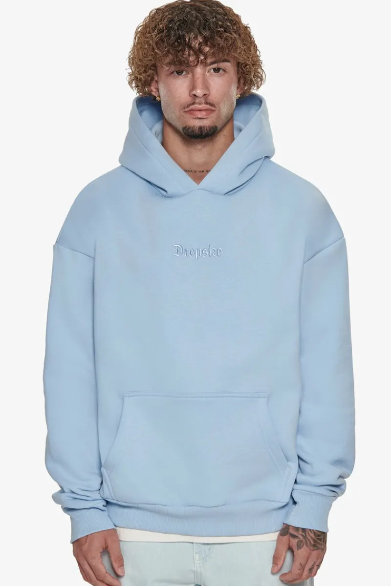 Hoodie<Dropsize Heavy Oversize Middle Embo Hoodie Baby Blue