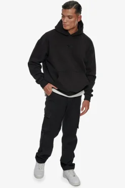 Hoodie<Dropsize Heavy Oversize Middle Embo Hoodie Black