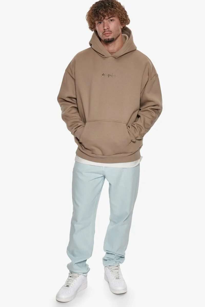 Hoodie<Dropsize Heavy Oversize Middle Embo Hoodie Silver Mink