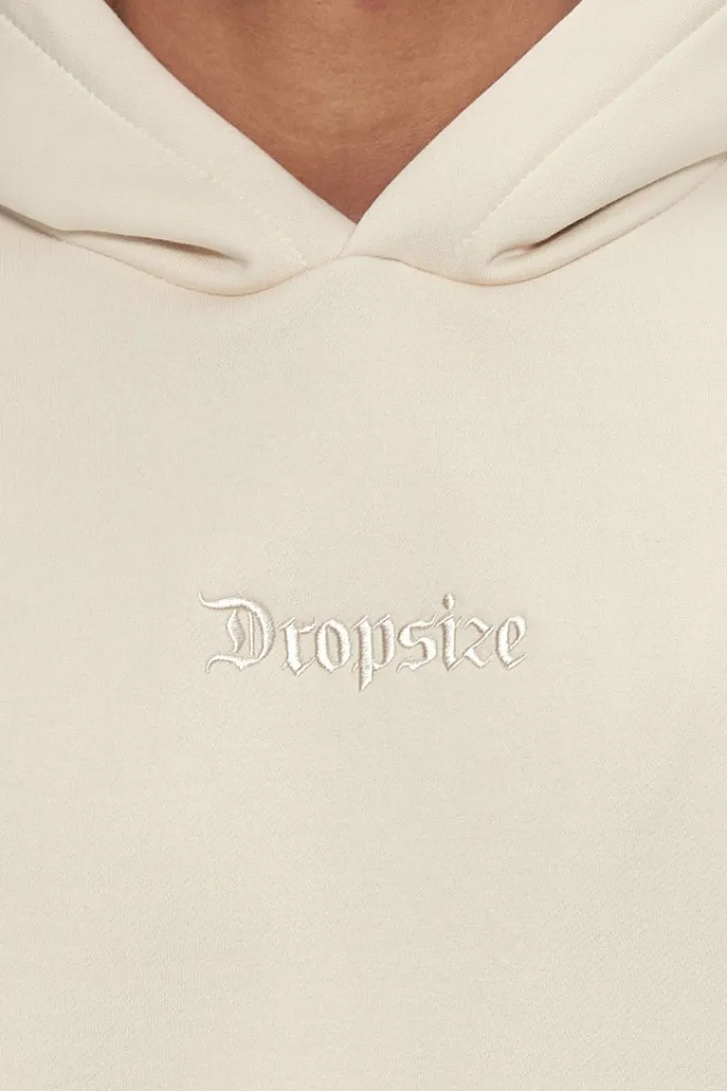 Hoodie<Dropsize Heavy Oversize Middle Embo Hoodie Coconut Milk