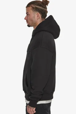 Hoodie<Dropsize Heavy Oversize Mid Hd Hoodie Black Embossed