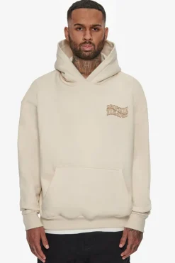 Hoodie<Dropsize Heavy Oversize Mirrored Logo Hoodie Coconut Milk