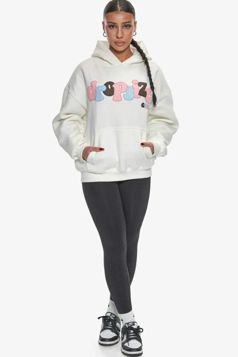 Frauen<Dropsize Heavy Oversize Mixed Colour Puffer Print Cream White