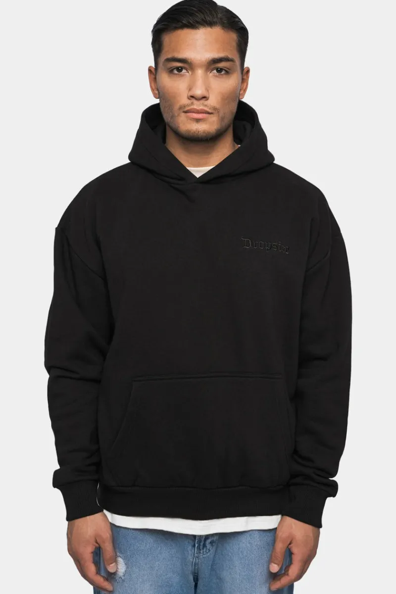 Hoodie<Dropsize Heavy Oversize ''Moon Invaderz'' Hoodie Black