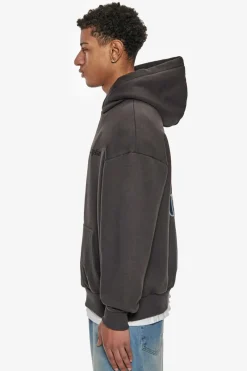 Hoodie<Dropsize Heavy Oversize Multicolor Logo Hoodie Washed Black