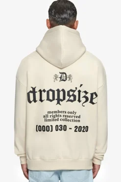 Hoodie<Dropsize Heavy Oversize Number Hoodie Coconut Milk