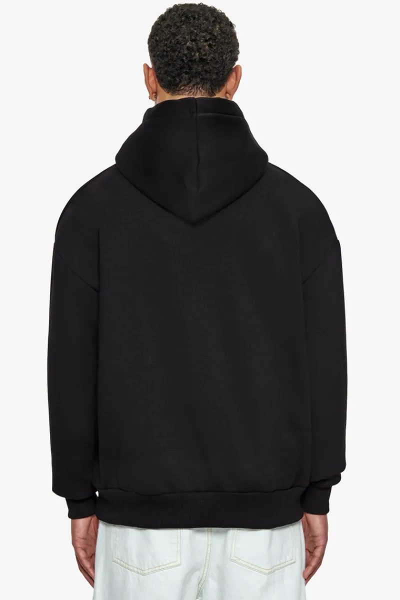 Hoodie<Dropsize Heavy Oversize Outline Embo Hoodie Black
