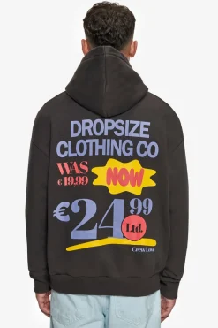 Hoodie<Dropsize Heavy Oversize Out Now Hoodie Washed Black