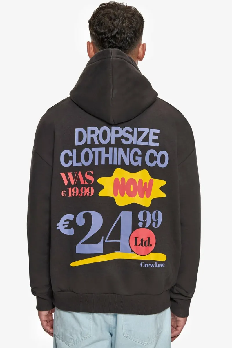 Hoodie<Dropsize Heavy Oversize Out Now Hoodie Washed Black