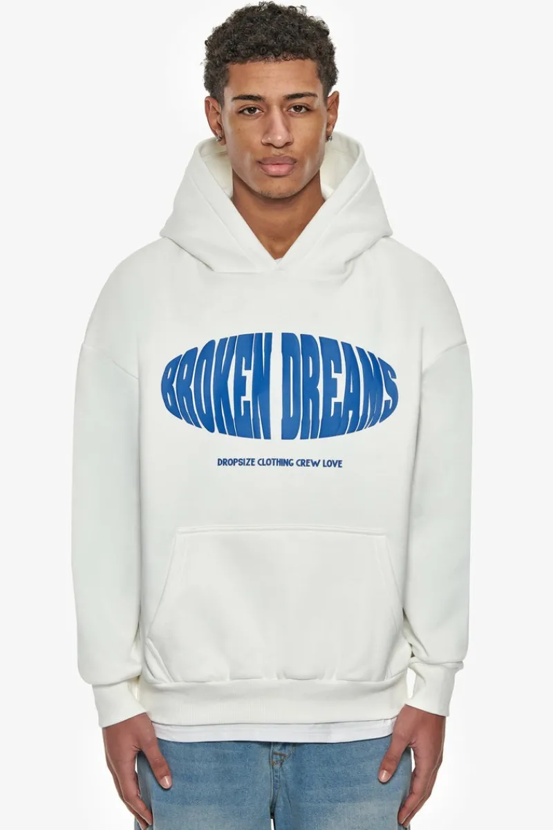 Hoodie<Dropsize Heavy Oversize Oval Broken Dreams Hoodie Cream White