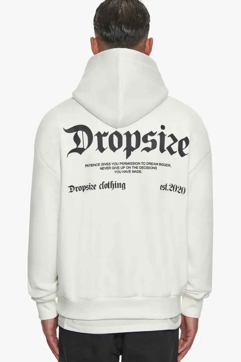 Hoodie<Dropsize Heavy Oversize Patience Hoodie Washed White