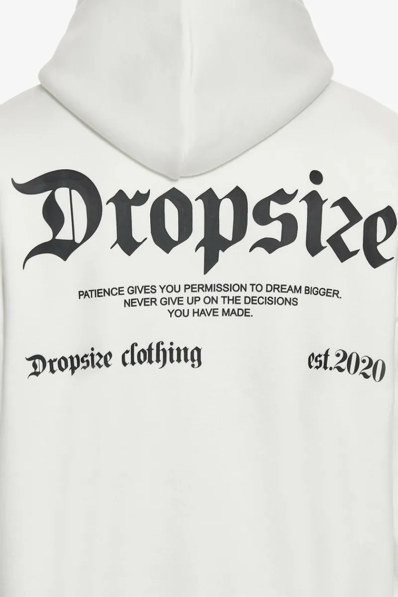 Hoodie<Dropsize Heavy Oversize Patience Hoodie Washed White