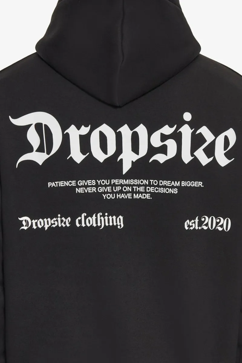 Hoodie<Dropsize Heavy Oversize Patience Hoodie Black