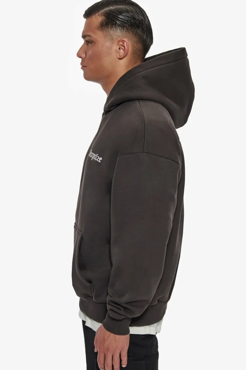 Hoodie<Dropsize Heavy Oversize Praying Angel Hoodie Washed Black