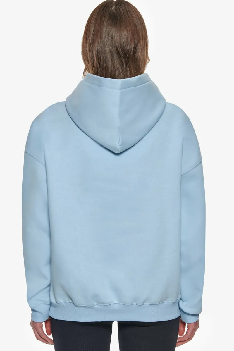 Frauen<Dropsize Heavy Oversize Pray Love Hustle Embo Hoodie Baby Blue