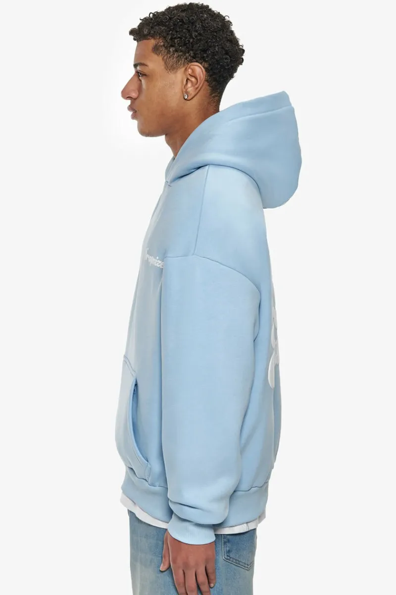 Hoodie<Dropsize Heavy Oversize Pray Love Hustle Hoodie Baby Blue
