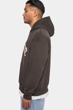 Hoodie<Dropsize Heavy Oversize Puffer Print Hoodie Grey