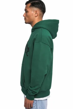 Hoodie<Dropsize Heavy Oversize Puffer Print Hoodie Washed Green