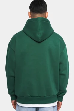 Hoodie<Dropsize Heavy Oversize Puffer Print Hoodie Washed Green