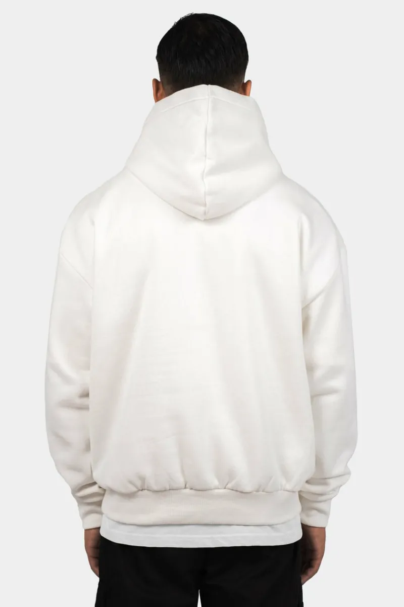 Hoodie<Dropsize Heavy Oversize Puffer Print Hoodie Washed White
