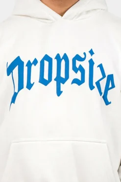Hoodie<Dropsize Heavy Oversize Puffer Print Hoodie Washed White