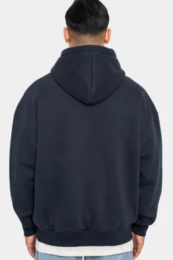 Hoodie<Dropsize Heavy Oversize Puffer Print Hoodie Dark Navy