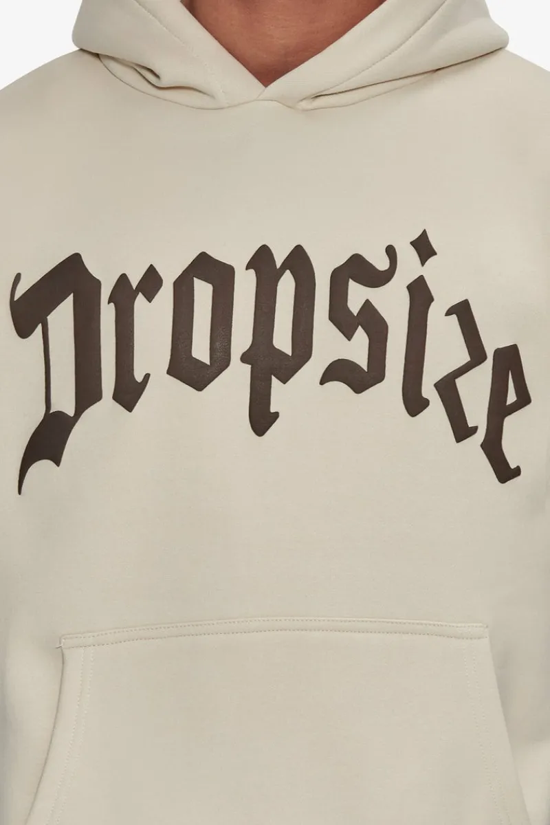 Hoodie<Dropsize Heavy Oversize Puffer Print Hoodie Coconut Milk