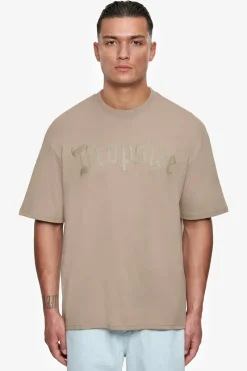 T-Shirt<Dropsize Heavy Oversize Puffer Print T-Shirt Teak